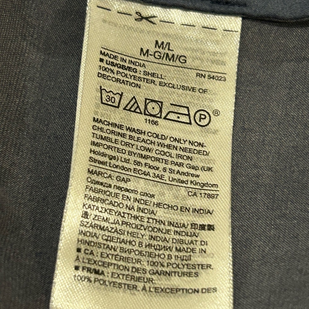 Gap Body Navy Blue Women's Robe with Crane Design - Picture 6 of 7